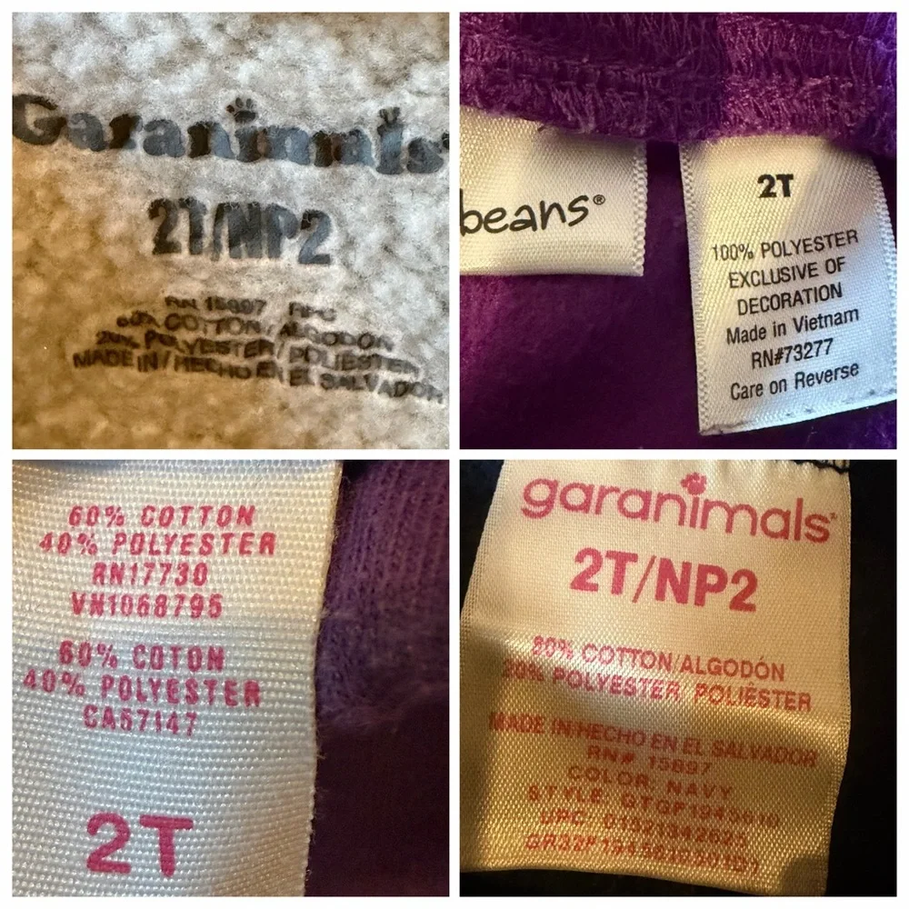Garanimals Jumping Beans Girls Sweatshirt & Joggers Set of 4